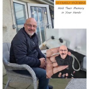 Custom 3D Memorial Figurine from Photo – Personalized Resin Keepsake in Loving Memory