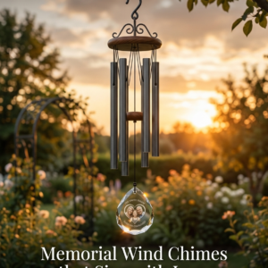 Personalized Memorial Wind Chimes – Engraved Name Date Cremation Keepsake in Loving Memory