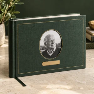 Celebration of Life Memory Book – Personalized Memorial Guest Book product image
